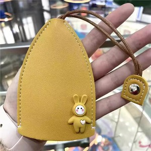 Jolie pochette pour clés de voiture, design universel en forme de lapin rose, pour femmes, usage quotidien - Product Image 4