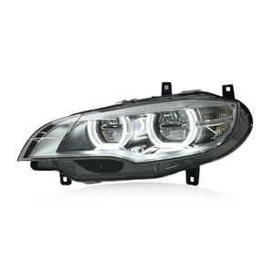 Faros Delanteros LED Dobles SJC Auto DRL para BMW X6 E71 2008-2014, Lámparas Delanteras DRL Doradas, Lentes de Proyector de Alta Potencia, Luces Delanteras Adaptables - Product Image 2