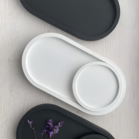 MOHOM Plateau décoratif de luxe Style design moderne Garniture élégante pour le service des cils Plateau de service de qualité supérieure