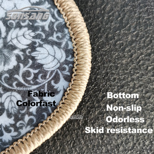 カスタムポリエステルプリントロゴカーフロアマット滑り止めパーソナライズされた3Dデザインカーマットロゴ付き - Product Image 3