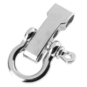 Grillete de acero inoxidable ajustable con hebilla de supervivencia, accesorio de aparejo para pulsera de paracord, uso general - Product Image 1