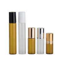 Flacons compte-gouttes en verre ambré et transparent pour huiles essentielles, 3 ml, 5 ml, 10 ml