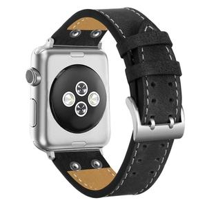 Piel de cuero de grano completo 44MM inteligente correa de reloj para <span class=keywords><strong>Apple</strong></span> Watch 44MM correa de cuero - Product Image 2