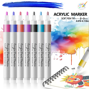 ART WALKER <span class=keywords><strong>Pennarelli</strong></span> <span class=keywords><strong>Acrilici</strong></span> Premium Multicolore, Set da 120 Colori, Penne Permanenti <span class=keywords><strong>per</strong></span> Vetro, Metallo, Legno, Tessuto, Regalo, Disegno e Forniture <span class=keywords><strong>per</strong></span> Doodle - Product Image 3