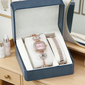 Set Orologio e Bracciale da <span class=keywords><strong>Donna</strong></span>, Elegante Orologio da Polso con Cinturino in Acciaio, Gioiello alla Moda per Feste e Matrimoni, Vendita all'Ingrosso - Product Image 6