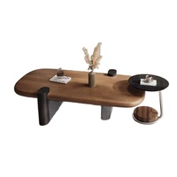Nouvelle table basse en bois de style minimaliste pour appartements locatifs, petits gîtes et salons au design unique