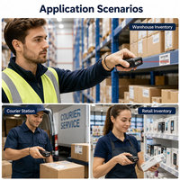 Lecteur de codes-barres portable YUANAIDC 1D 2D, lecteur de codes QR, pistolet de numérisation sans fil USB filaire pour l'inventaire des stocks d'entrepôt