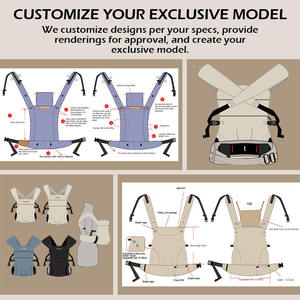 เป้อุ้มเด็กน้ำหนักเบา ออกแบบตามหลักสรีรศาสตร์ โครงเหล็กสแตนเลส พับเก็บได้ รับน้ำหนักได้ถึง 20 กก. พร้อมสายรัดพยุงหลังเสริม - Product Image 5