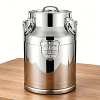Conteneur de stockage hermétique en acier inoxydable 304 en gros, pot scellé anti-fuite avec clips de verrouillage pour la cuisine et l'usage commercial
