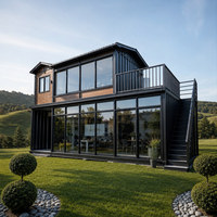 Bâtiment modulaire contemporain en conteneurs pour l'habitation familiale et les vacances