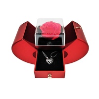2023 nouveau 925 argent personnalisé Photo Projection coeur collier 'I Love You' 100 langues pour les amoureux 2mm belle boîte à bijoux