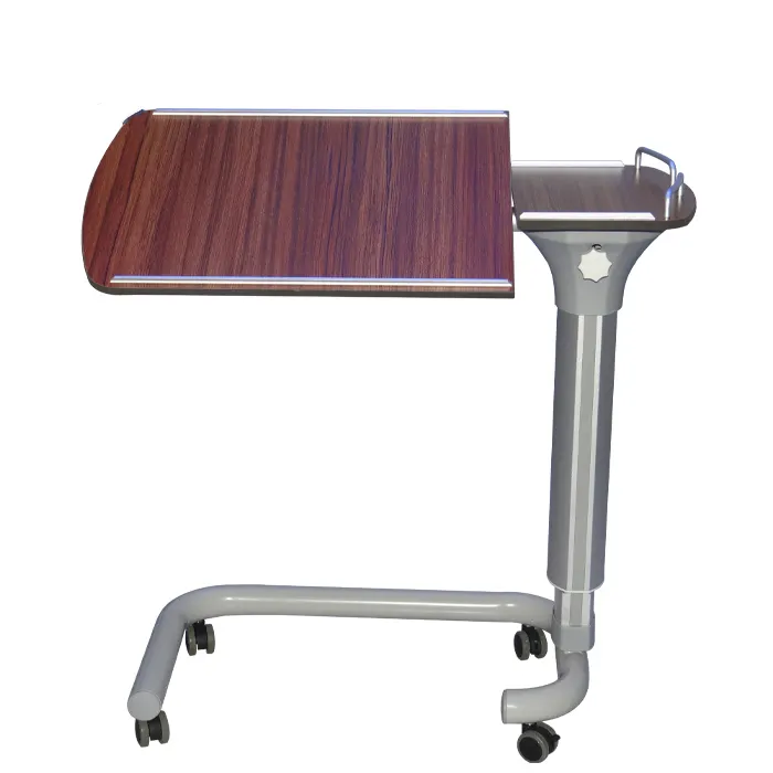 BDCB25 Adjustable And Movable Hospital Tray Over Bed Table With Wheels Suitable For Patient Dinner Table For Hospital