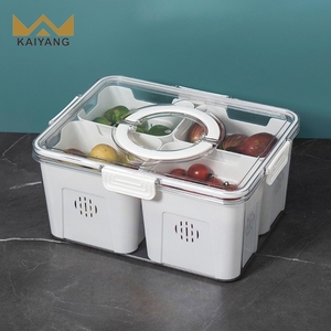 Boîte de <span class=keywords><strong>conservation</strong></span> des aliments en <span class=keywords><strong>plastique</strong></span> pour réfrigérateur Boîte de <span class=keywords><strong>conservation</strong></span> de la fraîcheur de grande capacité Conservateur de légumes de qualité alimentaire - Product Image 4