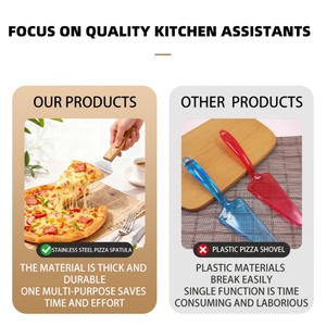 Durable Pizza Peels and PIzza Spatula Tool for Pizza, <b>Bread</b> and Pastries in Home or Commercial Kitchens - Product Image 6