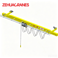 Pont roulant monopoutre européen modèle HD à faible hauteur de levage, gain de place, 1t, 2t, 3t, 10t, 15t, 5 tonnes pour usage en atelier