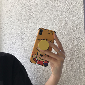 Support de téléphone portable pliable de haute qualité avec logo personnalisé, couleur unie, vente en gros, support de téléphone à airbag, poignée de téléphone, socle de téléphone - Product Image 3