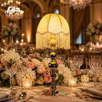 Lampe de table LED rechargeable ANNIELU vintage à pampilles pour centre de table de mariage, événements, banquets et fêtes