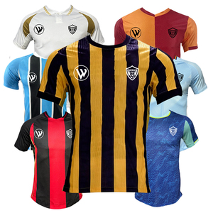 Jersey Sepak Bola Pria Dewasa Original Kaos Tim Sepak Bola 100% Poliester Cetak Transfer Panas Cepat Kering Bernapas Musim Panas Pendek - Product Image 2