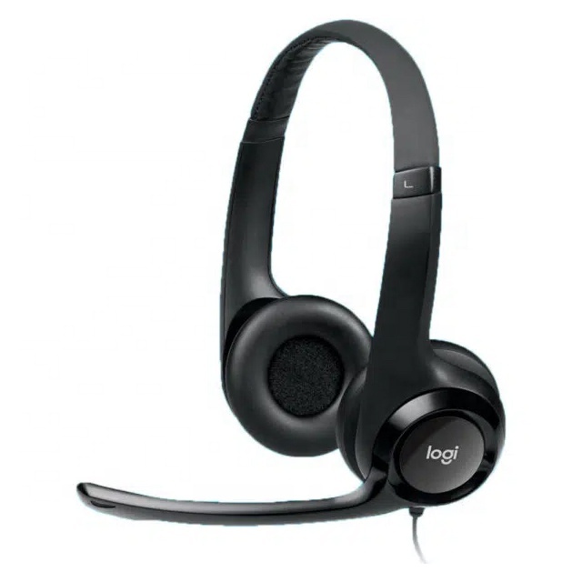 Wholesale Computer Mobile Phone Accessories Logitech USB Headphones H390 Game Headphones Black