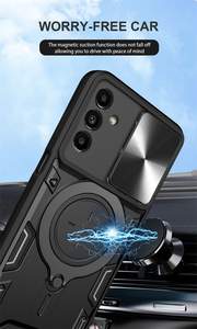 Funda de teléfono con armadura de protección para cámara deslizante para <span class=keywords><strong>Samsung</strong></span> <span class=keywords><strong>Galaxy</strong></span> A23 A33 A13 <span class=keywords><strong>A12</strong></span> M12 / A13 Lite 360, soporte giratorio, funda trasera - Product Image 3