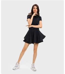 Conjunto Deportivo de Bádminton <span class=keywords><strong>con</strong></span> Polo de Tela Fresca y Minifalda 2 en 1 para Golf y Tenis Ropa para Fitness al Aire Libre y Yoga - Product Image 6