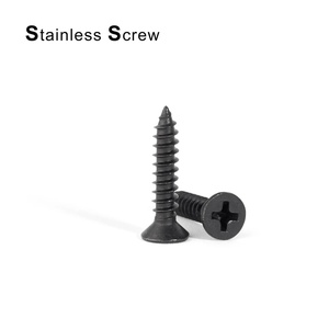 M4x10 thép không gỉ vít đen tự khai thác <span class=keywords><strong>Phillips</strong></span> phẳng đầu vít đồ nội thất ốc vít chìm đầu vít cho gỗ - Product Image 4