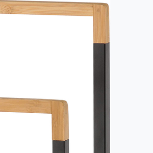 New <strong>Black</strong> <strong>Bath</strong> Towel Stand Free Standing Household Bathroom Towel <strong>Racks</strong> Bamboo Towel <strong>Rack</strong> - Product Image 3