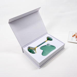 Vente en gros d'usine : Rouleau de jade en quartz rose naturel et Gua Sha pour le visage, et ensemble brosse et rouleau de jade Gua Sha - Product Image 2