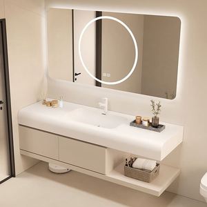 Mueble de Baño Minimalista Moderno, Muebles de Baño Personalizados, Lavabo Minimalista, Tocador, Espejo de Maquillaje - Product Image 6