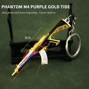 Valorant-Llavero de Metal modelo pistola glitch M4, <span class=keywords><strong>cuchillo</strong></span>, regalo, figura de acción - Product Image 4