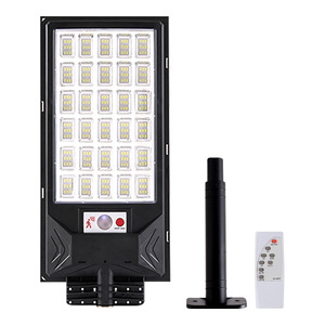 ไฟถนนพลังงานแสงอาทิตย์ 100W LED แบบติดผนังพร้อมรีโมทคอนโทรล สำหรับใช้งานภายนอกอาคาร - Product Image 1