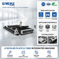 Cortadora Láser de Fibra CNC Automática con IA de 1500W-12000W, Nueva, para Corte de Chapa Metálica y Tubos, con Refrigeración por Agua