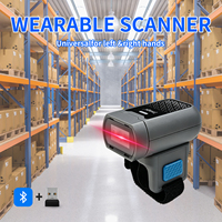 Escáner de Código de Barras Portátil W-320, Mini Escáner de Anillo para Dedo con Sensor CMOS, Batería de 670 mAh, 6 Horas de Uso Continuo, en Stock