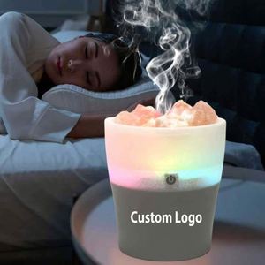 Crystal Salt Air Mini Home Cool Mist Fogger Portable USB Aromatherapy Essential Oil <b>Diffuser</b> with Digital Printing <b>LED</b> Lamp - Product Image 2