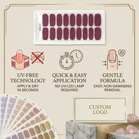 Autocollants pour ongles en résine gel écologiques, fins, art 3D, couleurs unies, sans HEMA, formule végétalienne, tenue 14 jours, brillants, 100 couleurs