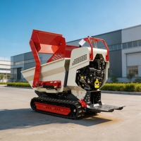 Offre Spéciale – Mini-dumper sur chenilles de 500 kg à essence, auto-chargeur et déchargeur, pour travaux de jardinage et d'ingénierie