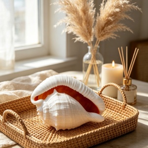 Natural White Cowrie <strong>Shell</strong> Sea Snail <strong>Shell</strong> <strong>Ornament</strong> for Aquarium Landscaping DIY Craft Jewelry Making Beach Wedding Home Decor - Product Image 4