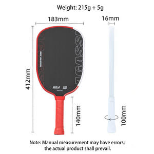 Raquette de pickleball en fibre de carbone Gen4 T700, contrôle de tournoi, puissance de rotation, noyau en nid d'abeille PP, 16 mm, 14 mm, logo personnalisé, vente en gros - Product Image 5