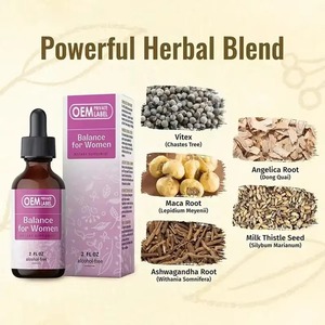 VitaHall OEM Suplemen <span class=keywords><strong>Menopause</strong></span> untuk Wanita, Menyeimbangkan Hormon, Cairan Tetes dengan Akar Dong Quai, Pereda <span class=keywords><strong>Menopause</strong></span> dan PMS - Product Image 3