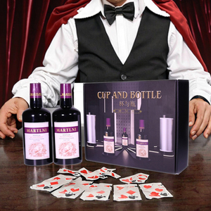 Nhân Chai Đôi Xi Lanh 10-Mảnh Thiết Lập Kim Loại & Nhựa Màu Đen Đầy Màu Sắc Sân Khấu Ma Thuật Hiệu Suất Đạo Cụ Dễ Dàng Để Làm - Product Image 5