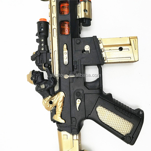 Pistolet à Jouets Électrique Télescopique à Canon Unique de 26cm avec Effets Sonores pour Enfants - Product Image 4