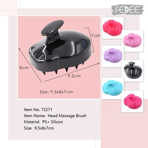 Brosse à cheveux à poils souples en silicone pour shampooing, exfoliant en silicone, masseur de cuir chevelu et de cheveux, brosse à shampooing pour <span class=keywords><strong>la</strong></span> tête - Product Image 5