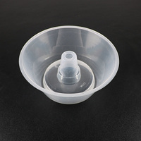 Gobelet jetable pour poulet frit 500ml, gobelet à boisson en plastique transparent avec plateau alimentaire 700ml, gobelet à jus et bubble tea en PP avec bol sur le dessus