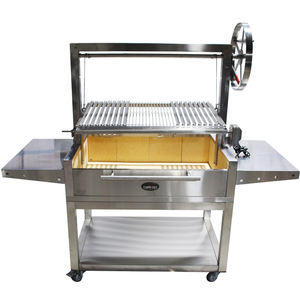 Griglia BBQ Argentina in Acciaio Inox con Altezza Regolabile e Spiedo Rotante - Product Image 1