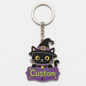 Llaveros Personalizados al por Mayor con Elementos de Halloween, Cadenas con Diseño Espeluznante para Festivales, Recuerdos de Fiesta, Decoración, Anillos para Llaves - Product Image 2