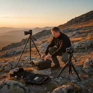 Estuche de transporte portátil negro de PP de 9.4x7.5x4.3 pulgadas para protección de cámara DSLR, SLR, sin espejo, estilo profesional - Product Image 2