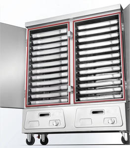 RUITAI معدات طهي تجارية من الفولاذ المقاوم للصدأ تعمل بالغاز الكهربائي للمطاعم ، خزانة أرز بخارية معدنية من المصنع مباشرة - Product Image 1