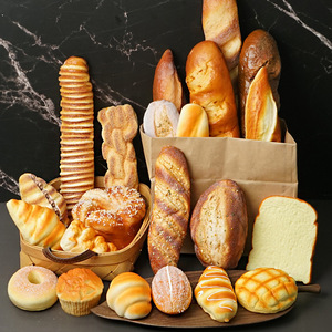 I045 High Simulation Cake Model Shooting <b>Props</b> Cake Shop Decoration Ornaments PU Artificial Bread Stress Ball - Product Image 1