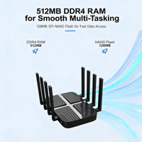 Enrutador WiFi6 Red rápida y estable Empresa 3000Mpbs MT7981 Gigabit Dualband Wireless Openwrt Router Wifi 6 Routers domésticos
