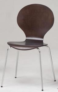 Chaise de salle à manger en bois moderne avec fonction empilable pour la maison et produit de meubles de cuisine - Product Image 1